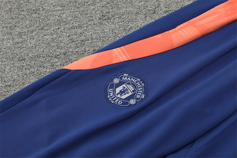 2024-25 Manchester United Royal Blue Long Sleeve Training Suit