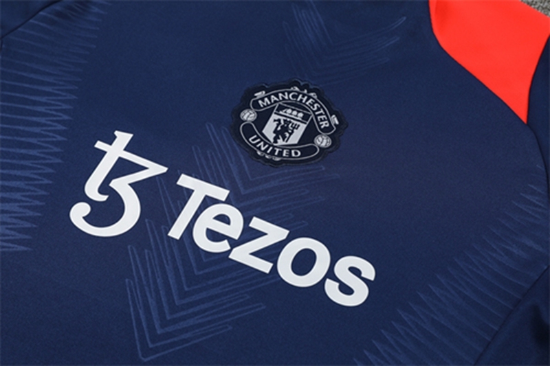 2024-25 Manchester United Royal Blue Long Sleeve Training Suit
