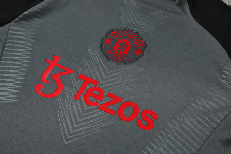 2024-25 Manchester United Dark Grey [Player] Long Sleeve Training Suit