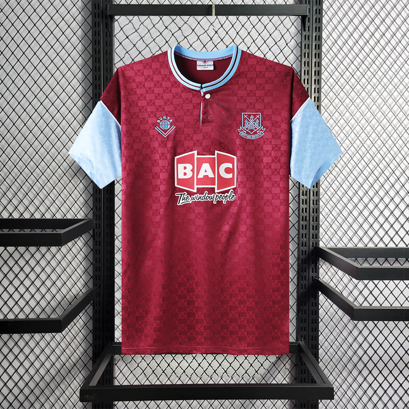 Retro 1989-90 West Ham United Home Football jersey retro