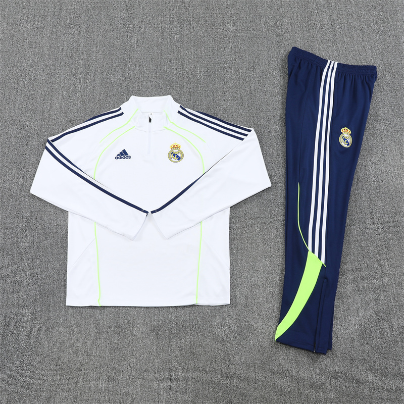 2025-26 Real Madrid White Special Edition Long Sleeve Training Suit