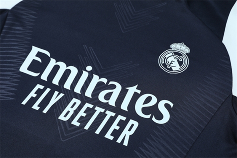 2024-25 Real Madrid Royal Blue Long Sleeve Training Suit