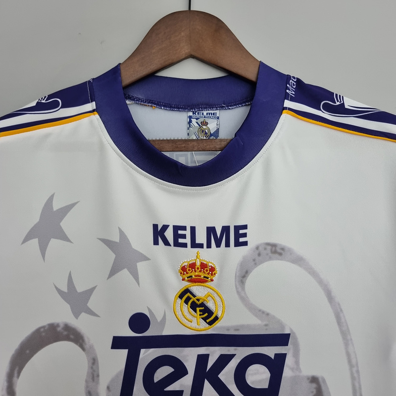 Retro 1997-98 Real Madrid Champions League 7 Champions Commemorative Edition Football jersey retro