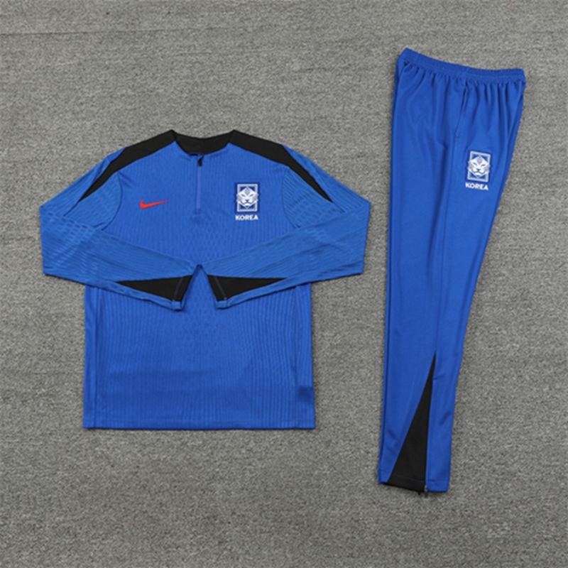 2024-25 South Korea Colorful Blue Long Sleeve Training Suit