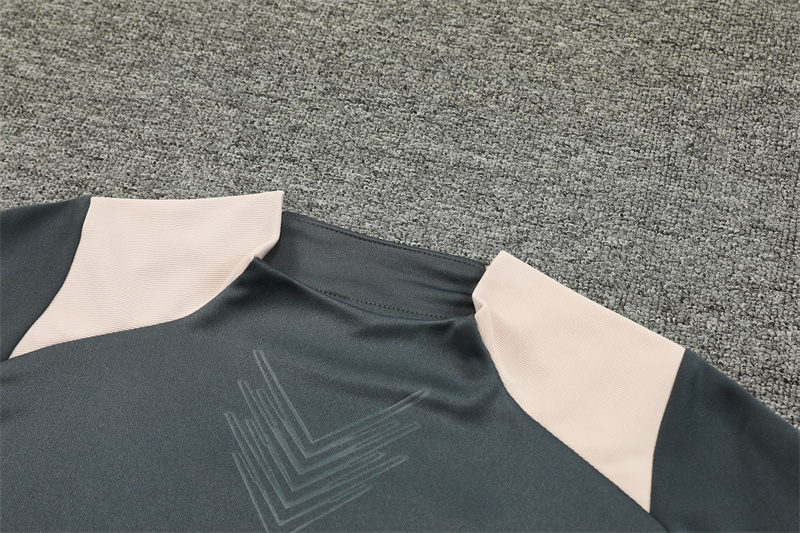 2024-25 Real Madrid Dark Grey Player Long Sleeve Training Suit