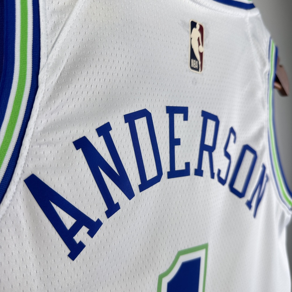 2024 NBA Minnesota Timberwolves 1 Anderson Basketball Jersey