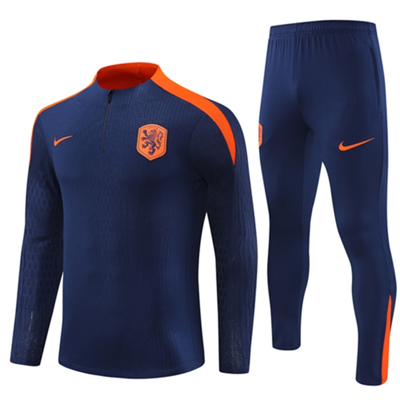 2024-25 Netherlands Royal BlueLong Sleeve Training Suit