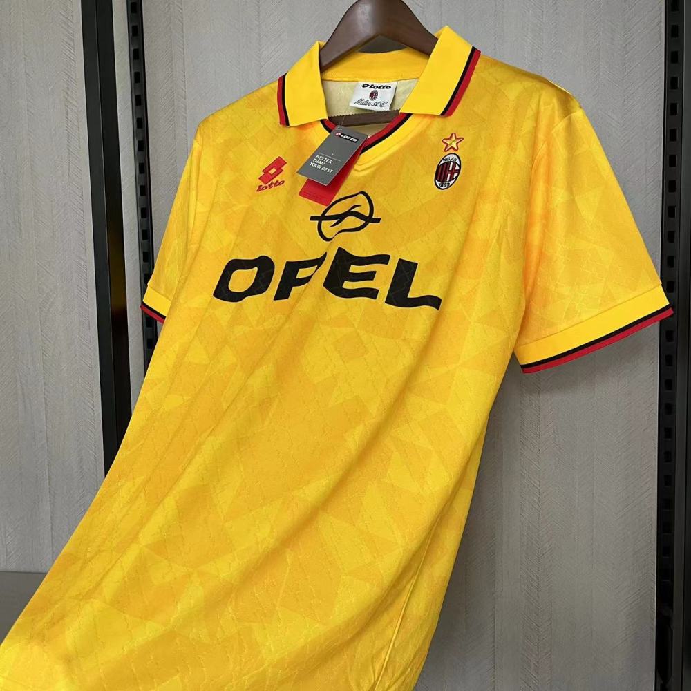 Retro 1995-96 AC Milan away BAGGIO BARESI VIEIRA  ALBERTINI Football jersey
