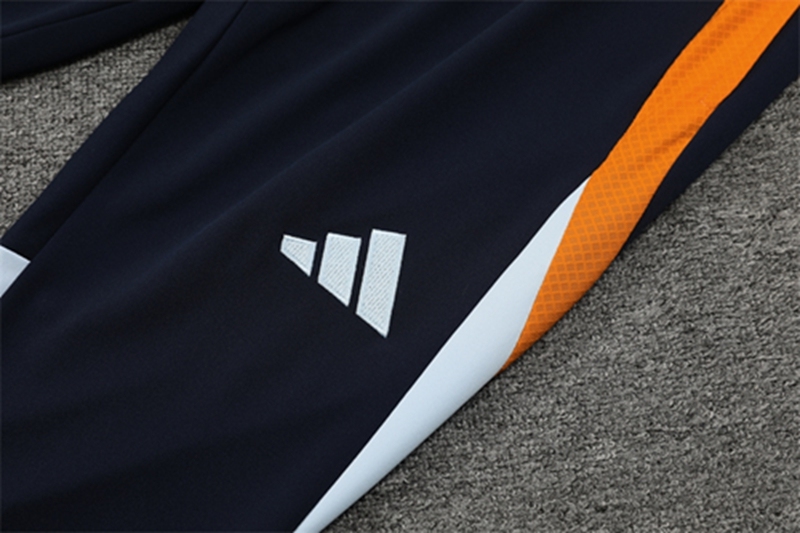 2024-25 Real Madrid White Long Sleeve Training Suit
