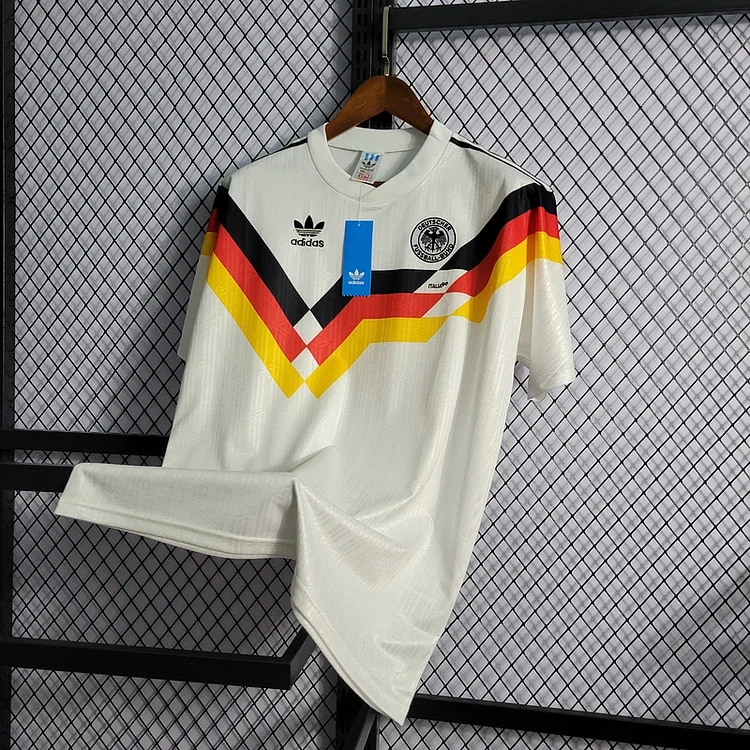 Retro 1990 Germany Home + 9#VOLLER 10#MATTHAUS Football jersey retro