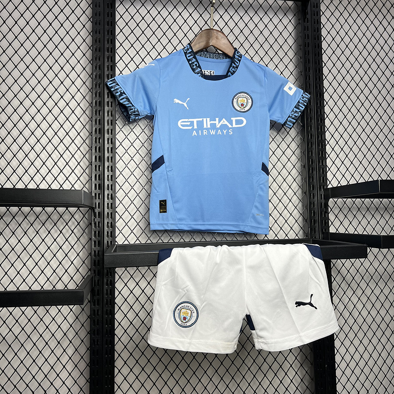 2024-25 Manchester City Home KIDS Football jersey