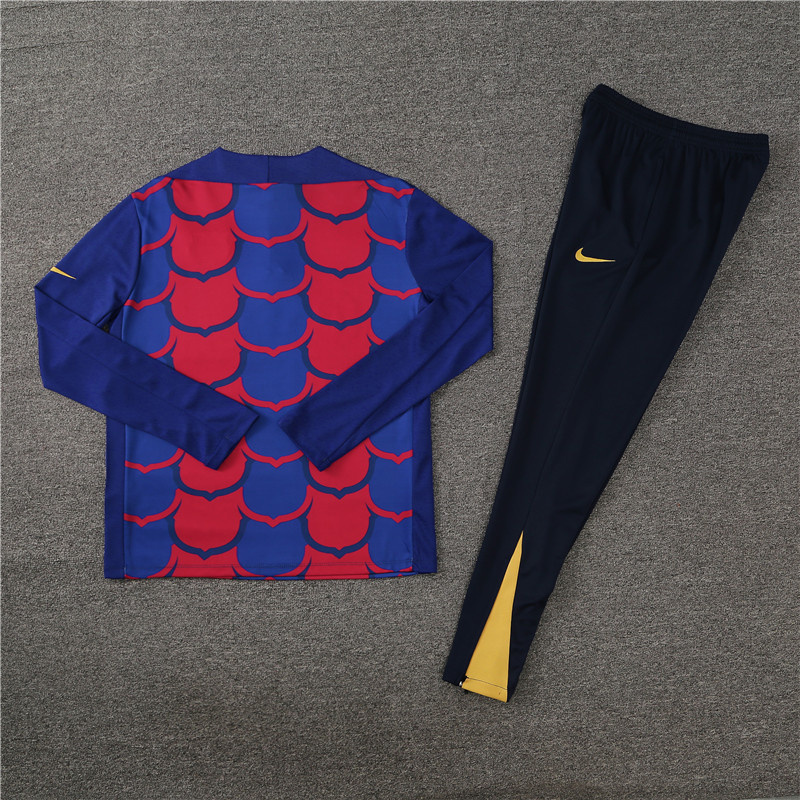 2024-25 Barcelona Half-Pull Training Suit Jersey Set