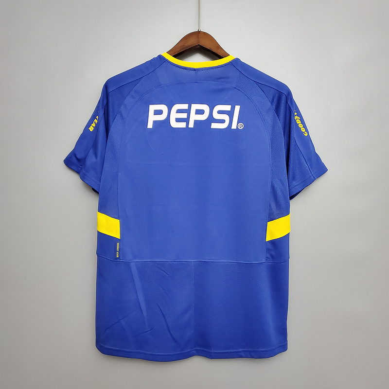 Retro 2003-04 Boca Juniors home Football jersey Retro