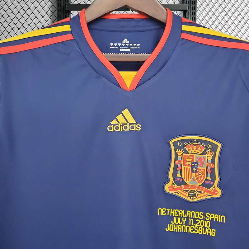 Retro 2010 Spain away long sleeve Football jersey retro