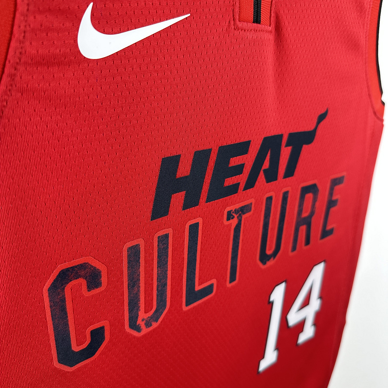 2025 NBA Miami Heat 14 HERRO Basketball Jersey