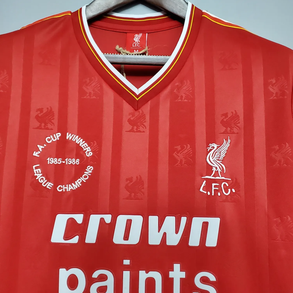 Retro 1985-86 Liverpool Home  Football jersey retro
