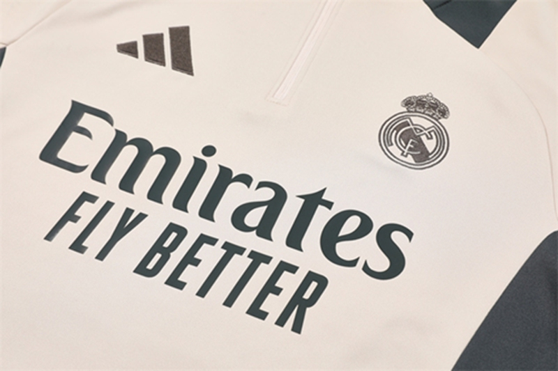 2024-25 Real Madrid Apricot Long Sleeve Training Suit