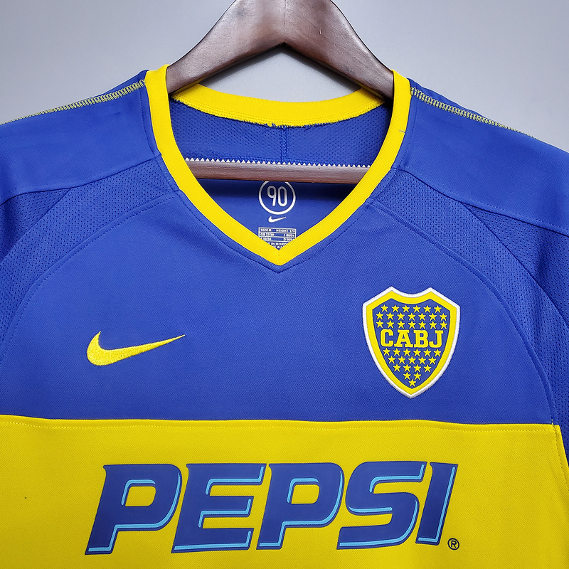 Retro 2003-04 Boca Juniors home Football jersey Retro
