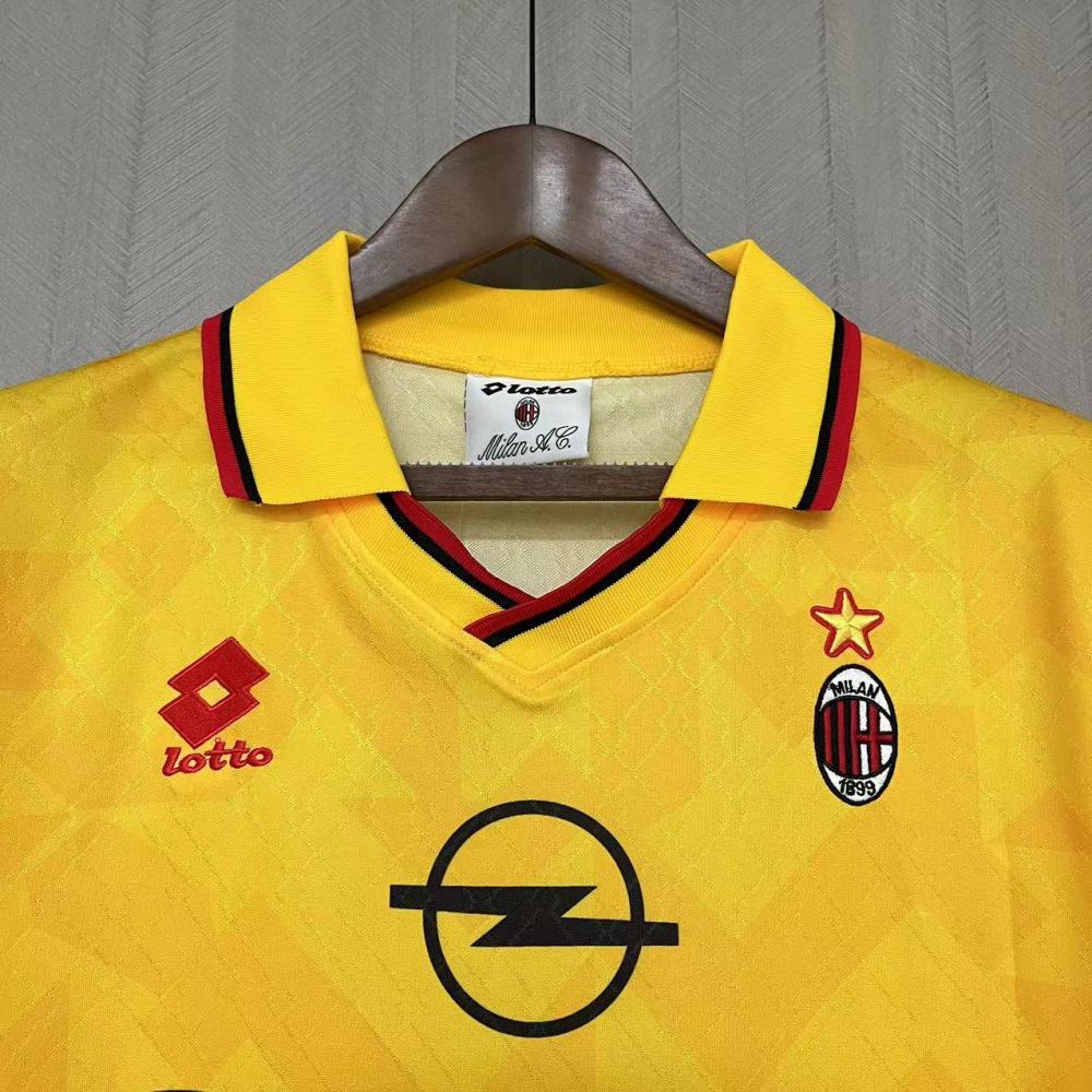 Retro 1995-96 AC Milan away BAGGIO BARESI VIEIRA  ALBERTINI Football jersey