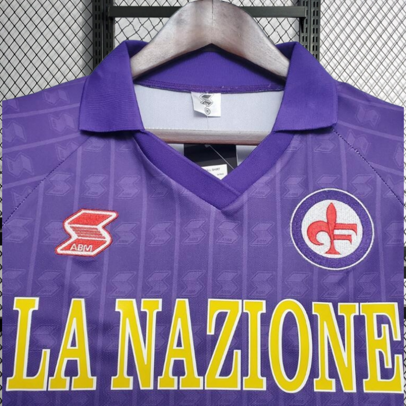 Retro 1989-90 Fiorentina Home Football jersey retro