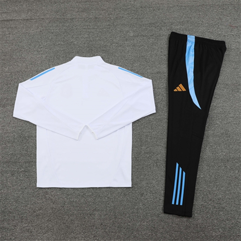 2024-25 Argentina White Long Sleeve Training Suit