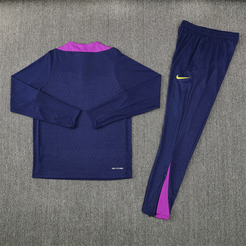 Player 2025-26 Barcelona Half-Pull Training Suit Jersey Set