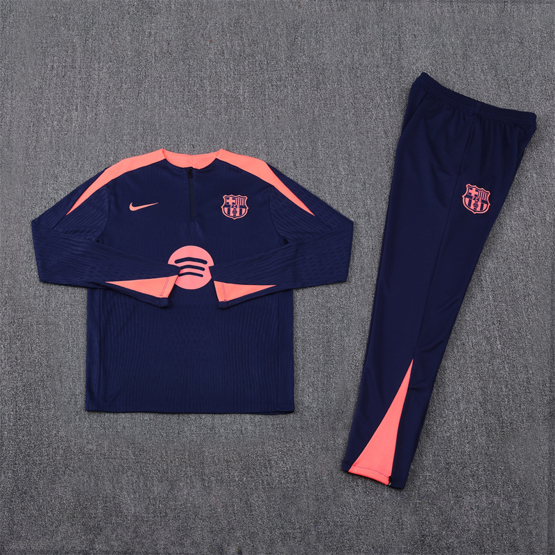 2024-25 Barcelona Half-Pull Training Suit Jersey Set