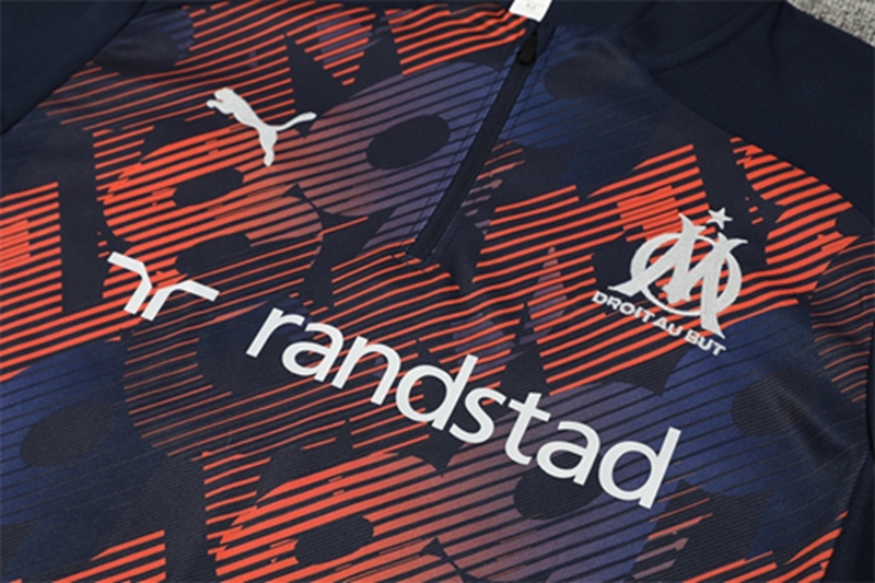 2024-25 Marseille Royal Blue Long Sleeve Training Suit