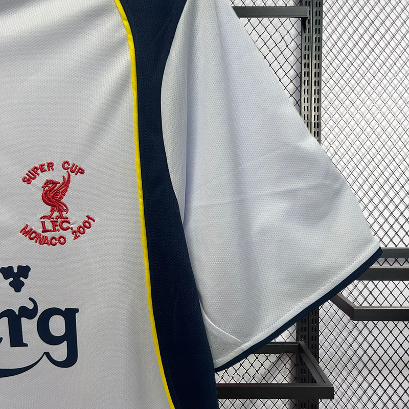 Retro 2001-02 super cup Liverpool Away Football jersey retro