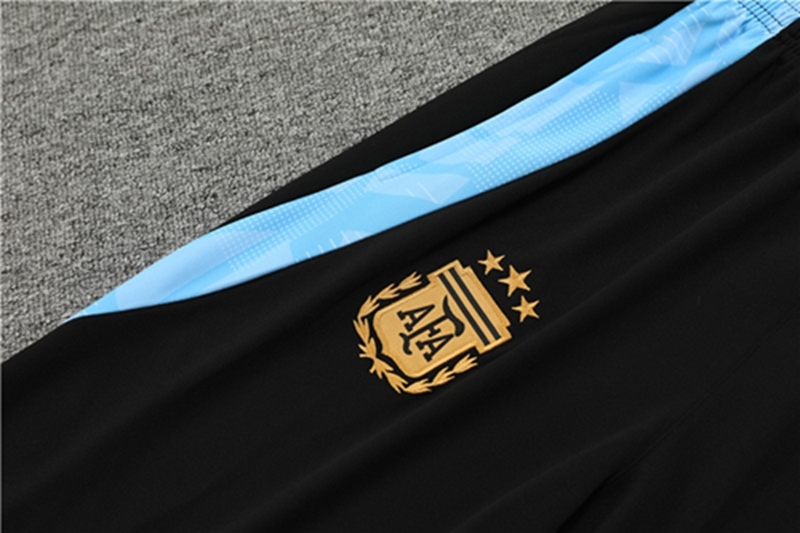 2024-25 Argentina Black Long Sleeve Training Suit