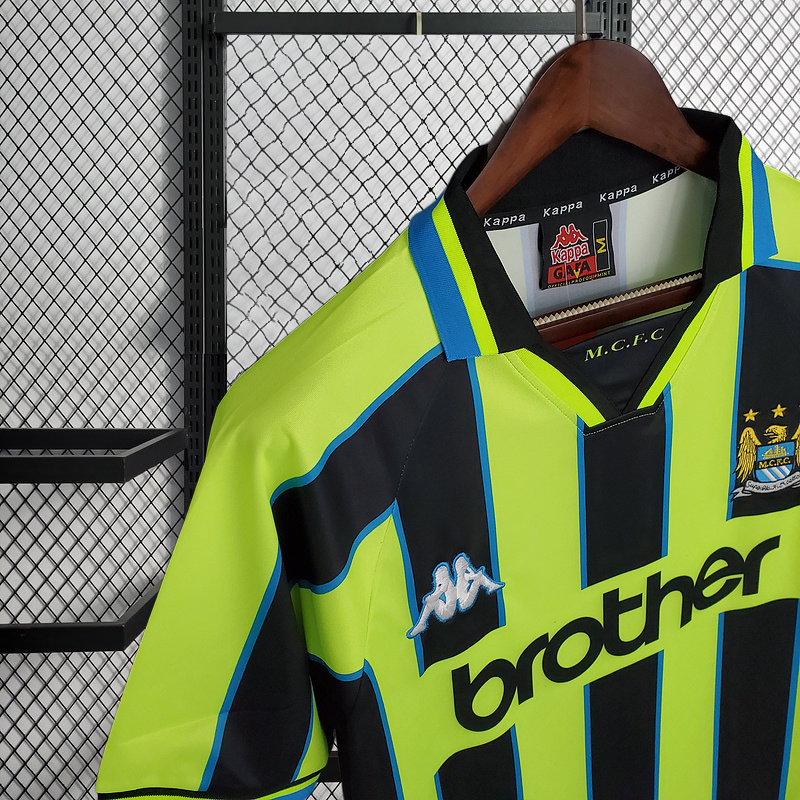 Retro 1998-99 Manchester City away Football jersey retro