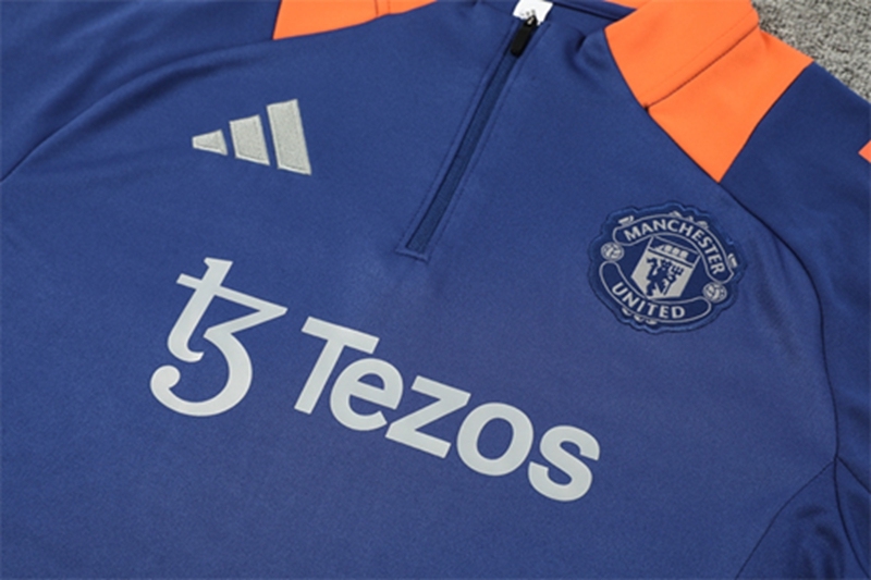 2024-25 Manchester United Royal Blue Long Sleeve Training Suit