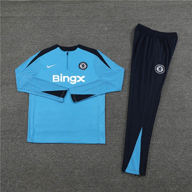 2024-25 Chelsea Light Blue Long Sleeve Training Suit