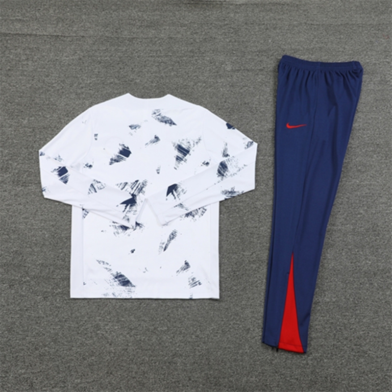 2024-25 PSG Paris White Long Sleeve Training Suit