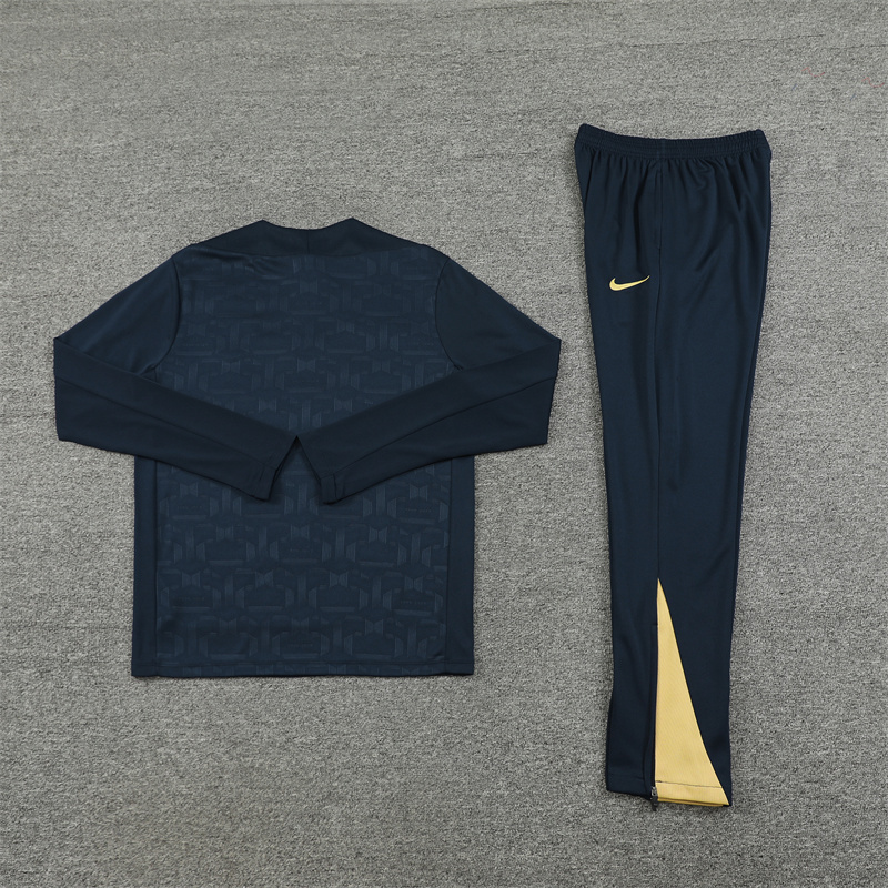 2024-25 Barcelona Half-Pull Training Suit Jersey Set
