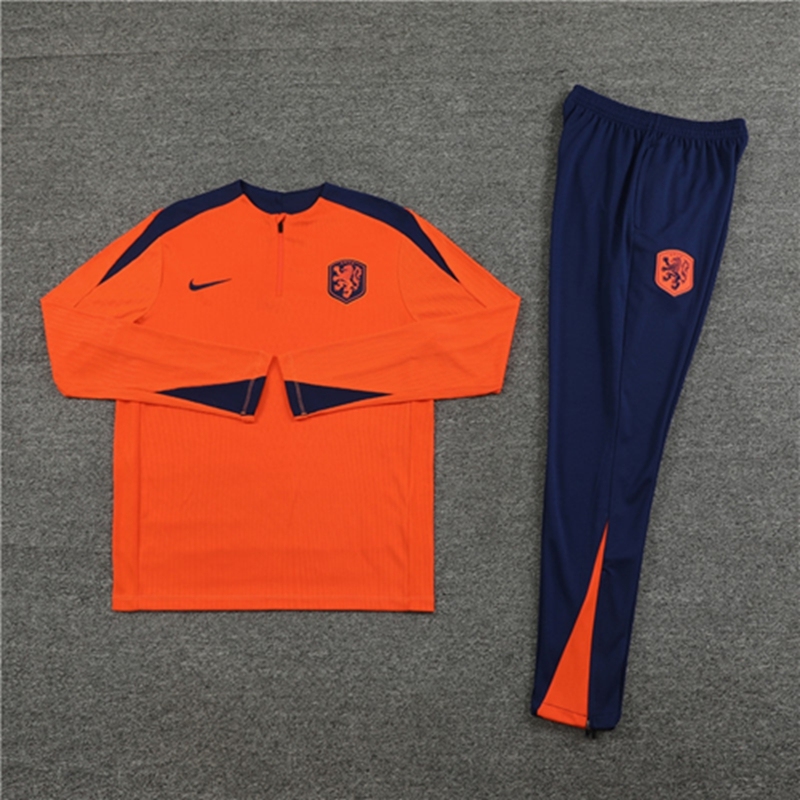 2024-25 Netherlands Orange Long Sleeve Training Suit