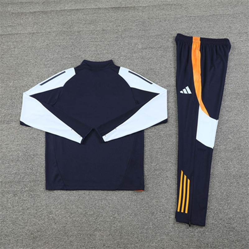 2024-25 Real Madrid Royal Blue Long Sleeve Training Suit