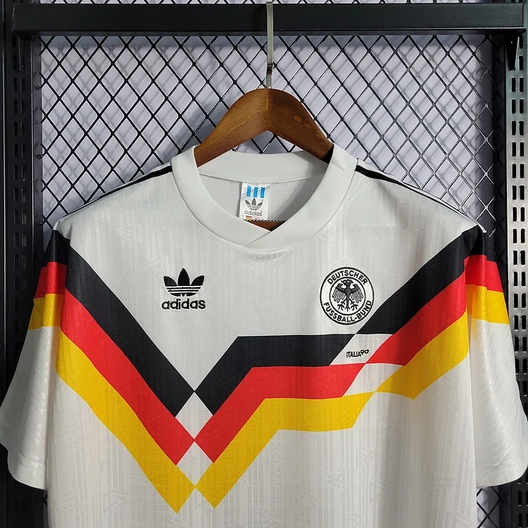 Retro 1990 Germany Home + 9#VOLLER 10#MATTHAUS Football jersey retro