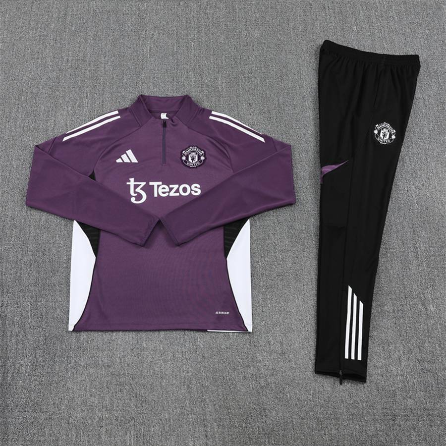 2025-26 Manchester United Purple Long Sleeve Training Suit