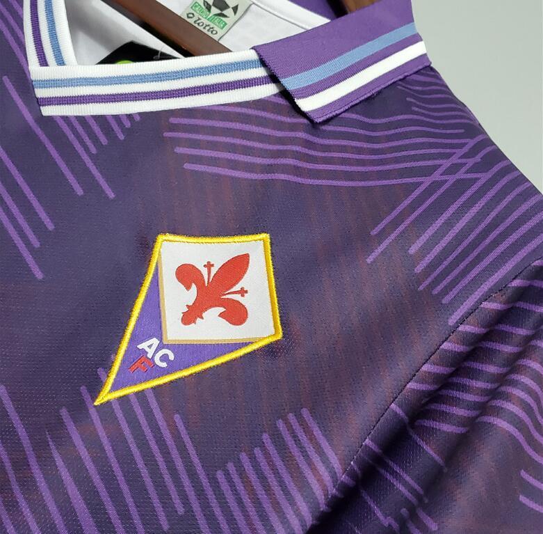 Retro 1992-93 Fiorentina Home Football jersey retro