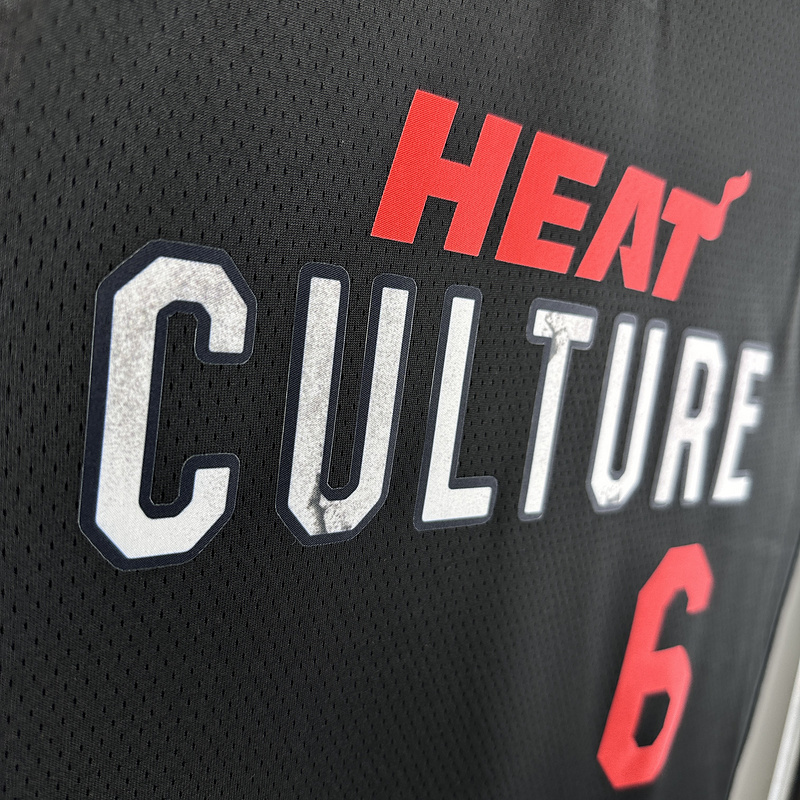 2024 NBA Miami Heat 6 JAMES Basketball Jersey