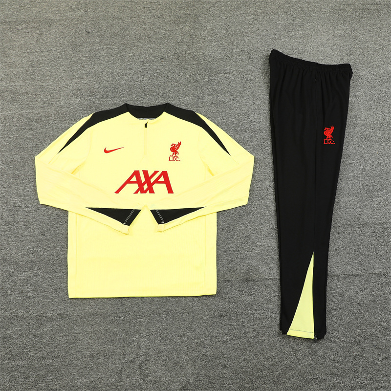 2024-25 Liverpool Half-Pull Training Suit Jersey Set