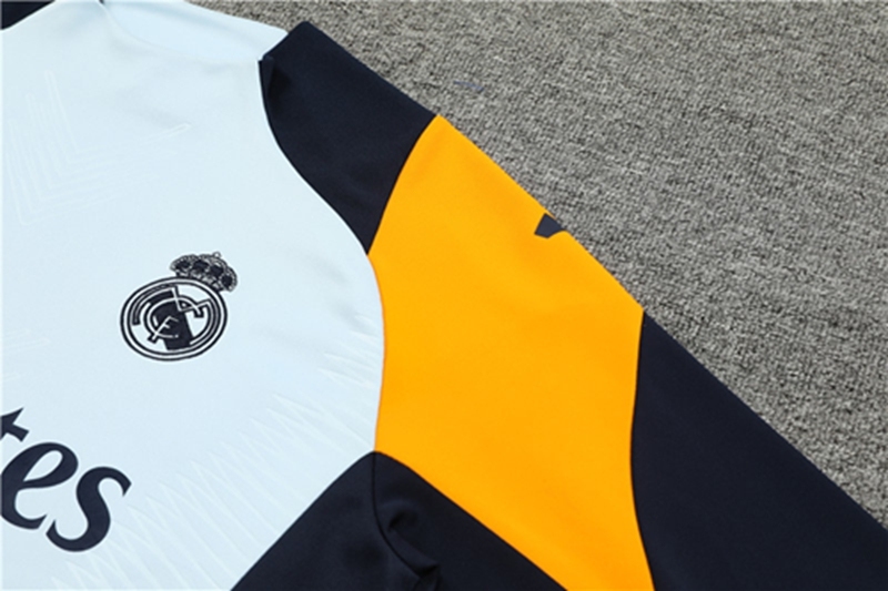 2024-25 Real Madrid Light Blue Long Sleeve Training Suit