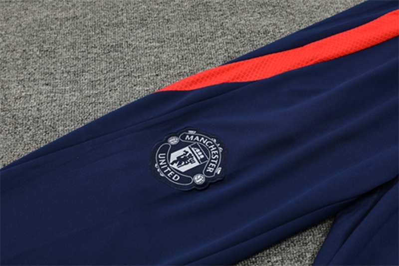 2024-25 Manchester United Royal Blue Long Sleeve Training Suit