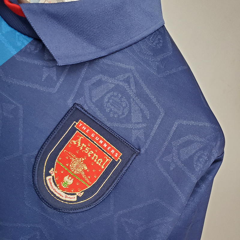 Retro 95-96 Arsenal away BERGKAMP ADAMS WRIGHT Football jersey retro