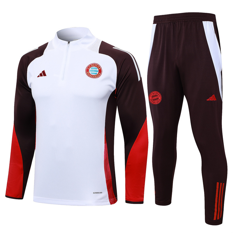 2024-25 Bayern Munchen Kids half pull training suit jersey set