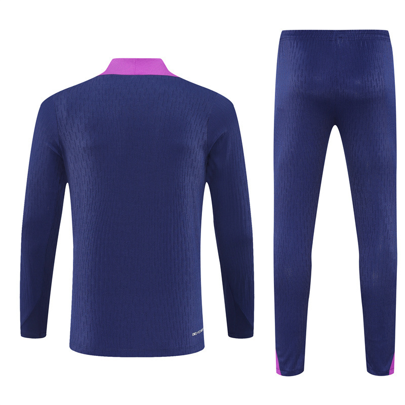 Player 2025-26 Barcelona Half-Pull Training Suit Jersey Set