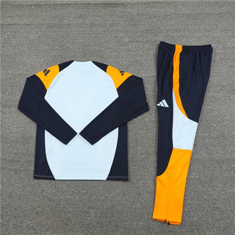 2024-25 Real Madrid Light Blue Long Sleeve Training Suit