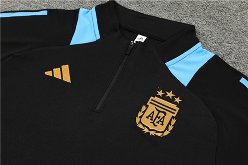 2024-25 Argentina Black Long Sleeve Training Suit