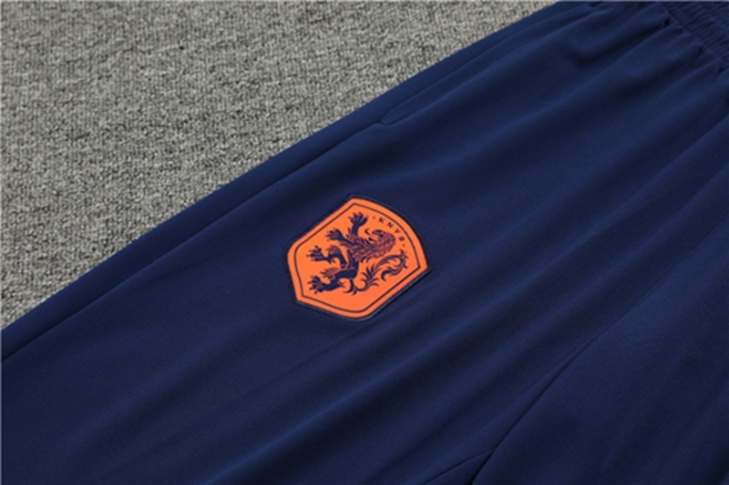 2024-25 Netherlands Kids Orange Long Sleeve Training Suit